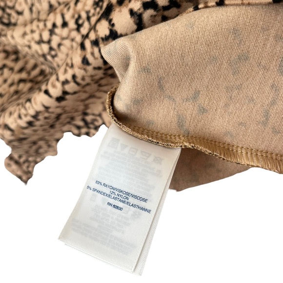 Lands End Womens Petites Scuba Knit Leopard Print Sheath Dress Size 2 P 2P - Picture 4 of 7